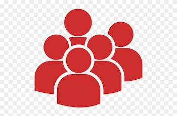 Viewed By Over 500 Million People - People Group Blue Icon