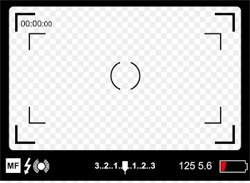 Viewfinder Movie camera - Camera screen 