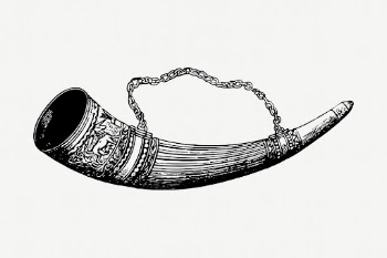 Viking horn drawing, vintage illustration | Free PSD - rawpixel
