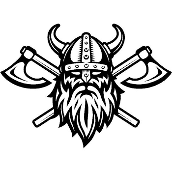 Viking Logo 5 Skull Helmet Horns Axes Ship Warrior Barbarian | PNGio