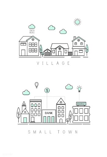 Village bank building | Free stock vector - 77381