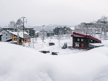 Village Covered With Snow
