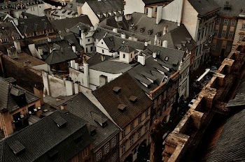 village houses in aerial view photography