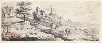 Village with a church, t.v. | Free Photo - rawpixel