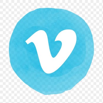 Vimeo logo png in watercolor design. Social… | Free stock illustration | High Resolution graphic