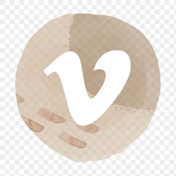 Vimeo logo png in watercolor design. Social… | Free stock illustration | High Resolution graphic