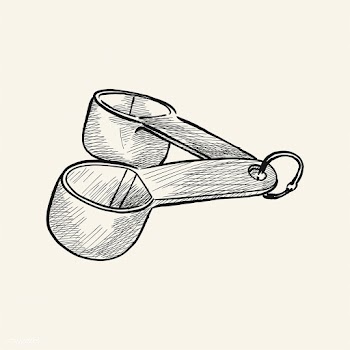 Vinatge illustration of measuring cups | Free stock vector - 324740