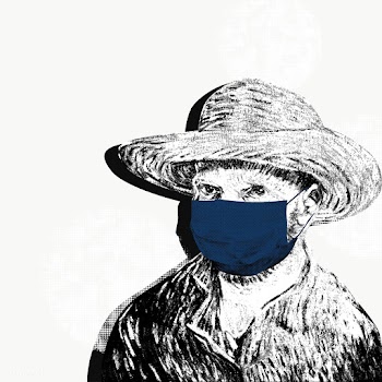 Vincent Van Gogh wearing a face mask during the coronavirus pandemic p.. | Free  transparent png - 2320059