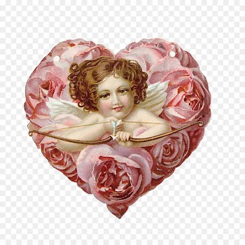 Vinegar valentines Vintage clothing Ansichtkaart Valentines Day Greeting card - Cupid painted 