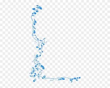 Vines Svg Clip Arts 390 X 593 Px - Floral Vector Border Png