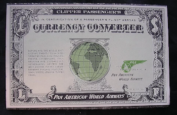 Vintage 1955 PAN AMERICAN Currency Converter Booklet : Antique ...
