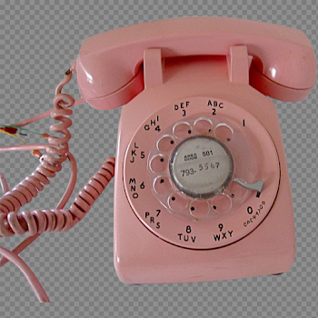 Vintage 1960's PINK Rotary Dial Telephone Bell System RETRO SOLD ...