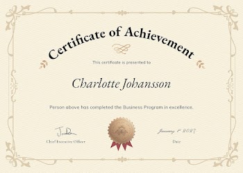Vintage achievement certificate template psd, | Free PSD Template - rawpixel