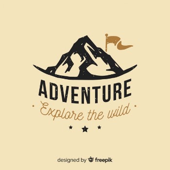 Vintage adventure logo Free Vector