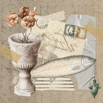 Vintage aesthetic ephemera collage, mixed | Free Photo Illustration - rawpixel