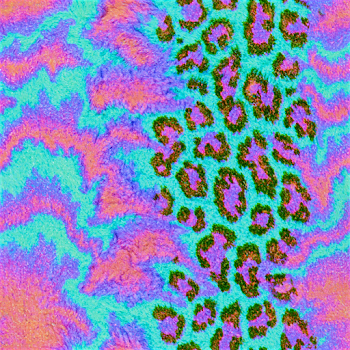 Vintage Airbrush Leopard Print Scrapbook Paper