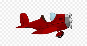 Vintage Airplane Border - Cartoon Plane Png