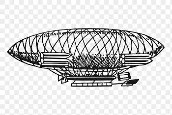 Vintage airship png, transportation clipart, | Free PNG Illustration - rawpixel