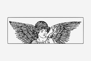 Vintage angel border hand drawn | Free Photo - rawpixel
