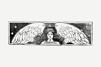 Vintage angel  clipart, woman | Free PSD Illustration - rawpixel