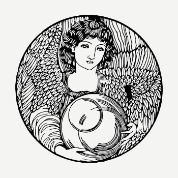 Vintage angel clipart, woman illustration | Free PSD Illustration - rawpixel