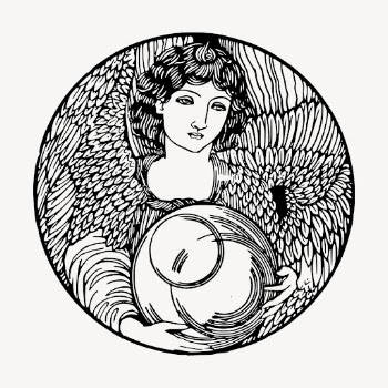 Vintage angel clipart, woman illustration | Free Vector Illustration - rawpixel