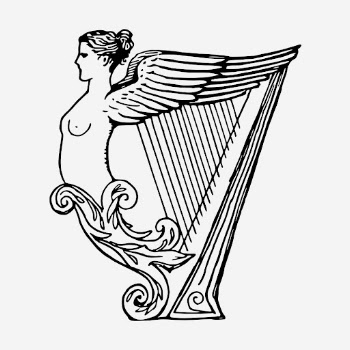 Vintage angel harp hand drawn | Free Photo - rawpixel