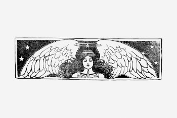 Vintage angel, woman illustration illustration. | Free Photo Illustration - rawpixel