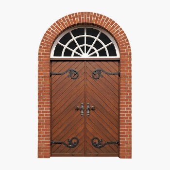 Vintage arched door clipart, church | Free PSD - rawpixel