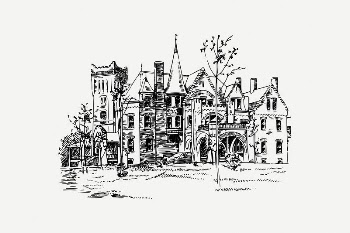 Vintage architecture collage element, historic | Free PSD Illustration - rawpixel