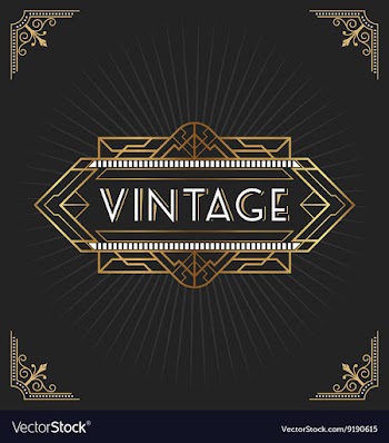  					Vintage art deco frame for decorative design vector image														