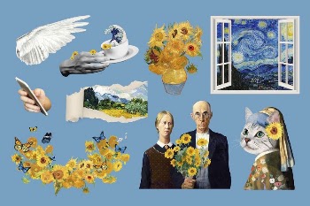 Vintage artwork remix collage element | Free PSD - rawpixel