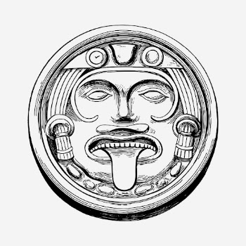 Vintage Aztec sun stone hand | Free Photo - rawpixel