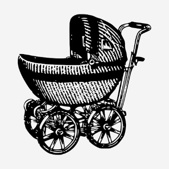 Vintage baby buggy hand drawn | Free Photo - rawpixel