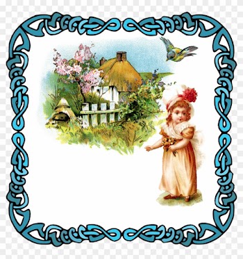 Vintage Baby Girl Clip Art