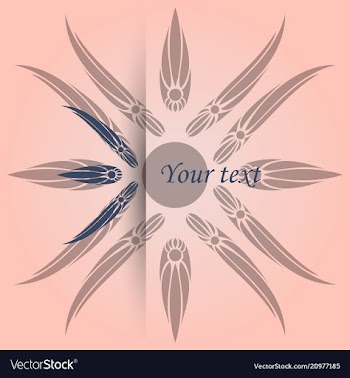 Vintage background antique victorian ornament vector image