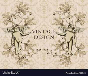 Vintage background vector image