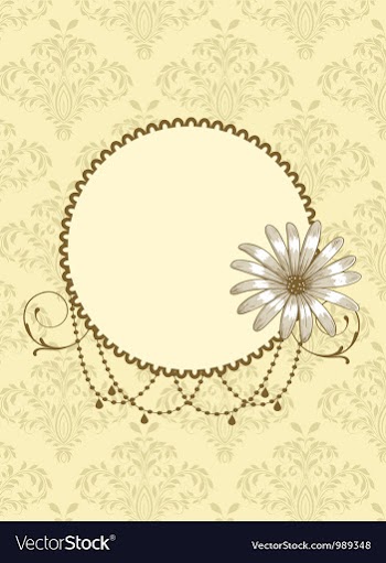 Vintage background with frame vector image