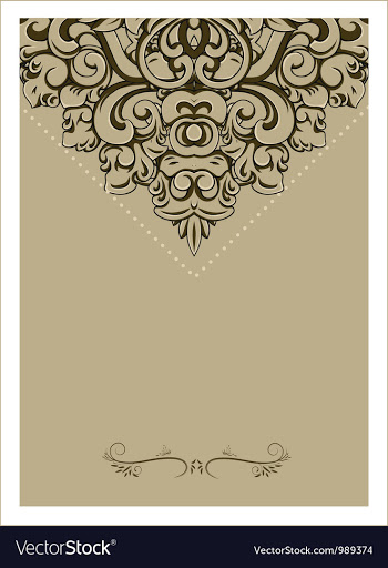 Vintage background with frame vector image