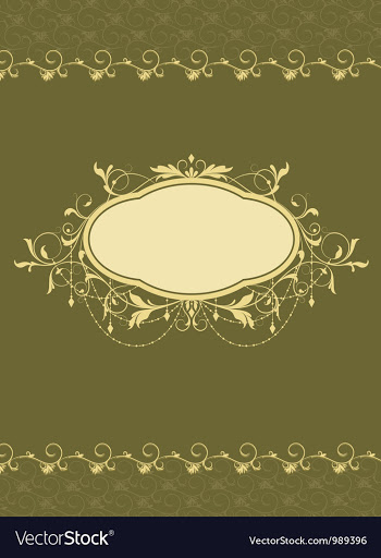 Vintage background with frame vector image