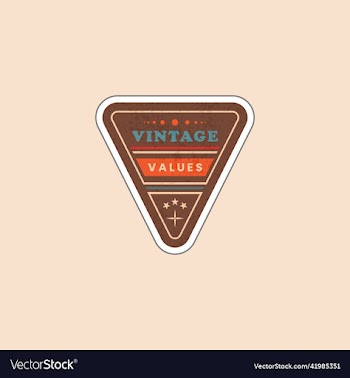vintage badge symbol design very printable icon