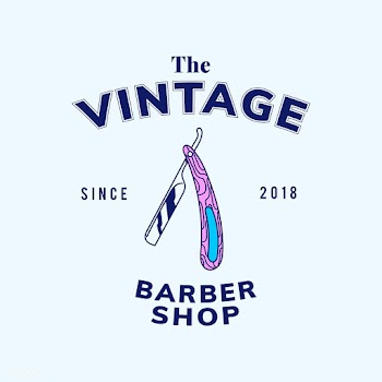 Vintage barber shop text design vector | Free stock vector - 517022