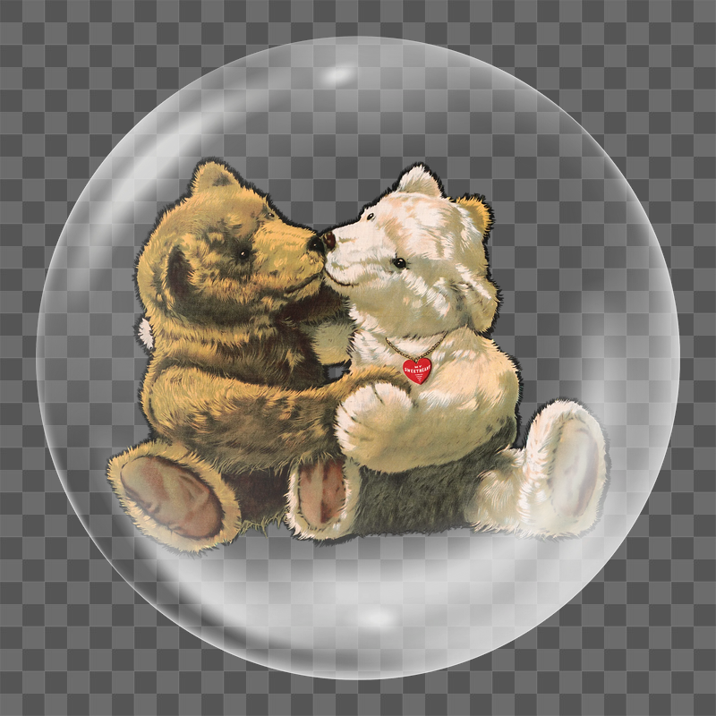 Vintage bears png sticker,  | Free PNG - rawpixel
