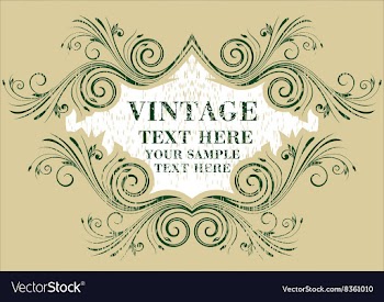 Vintage Beige Frame vector image