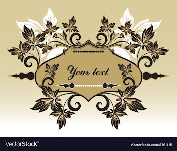 Vintage Beige Frame vector image
