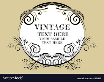 Vintage Beige Frame vector image