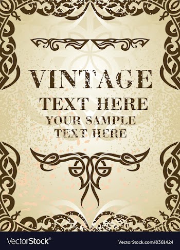Vintage Beige Frame vector image