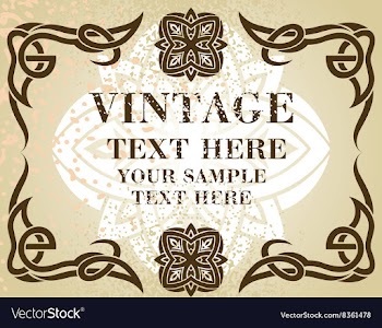 Vintage Beige Frame vector image
