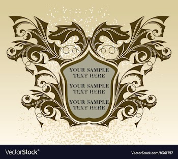 Vintage Beige Frame vector image