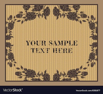 Vintage Beige Frame vector image